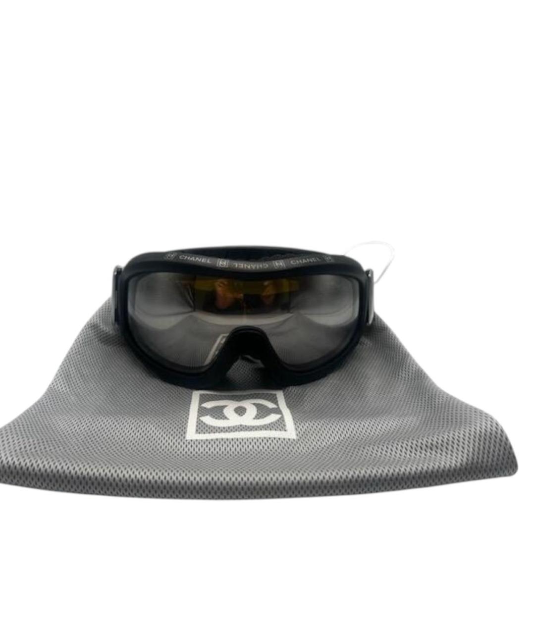 CHANEL Черные пластиковые солнцезащитные очки, фото 6