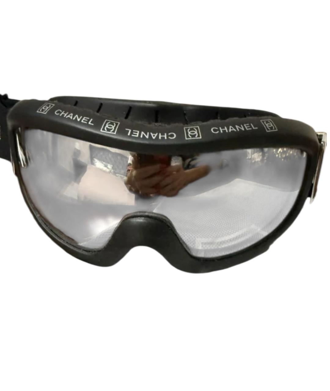 CHANEL Черные пластиковые солнцезащитные очки, фото 5