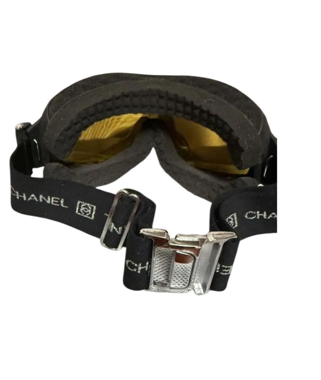 CHANEL Черные пластиковые солнцезащитные очки, фото 4