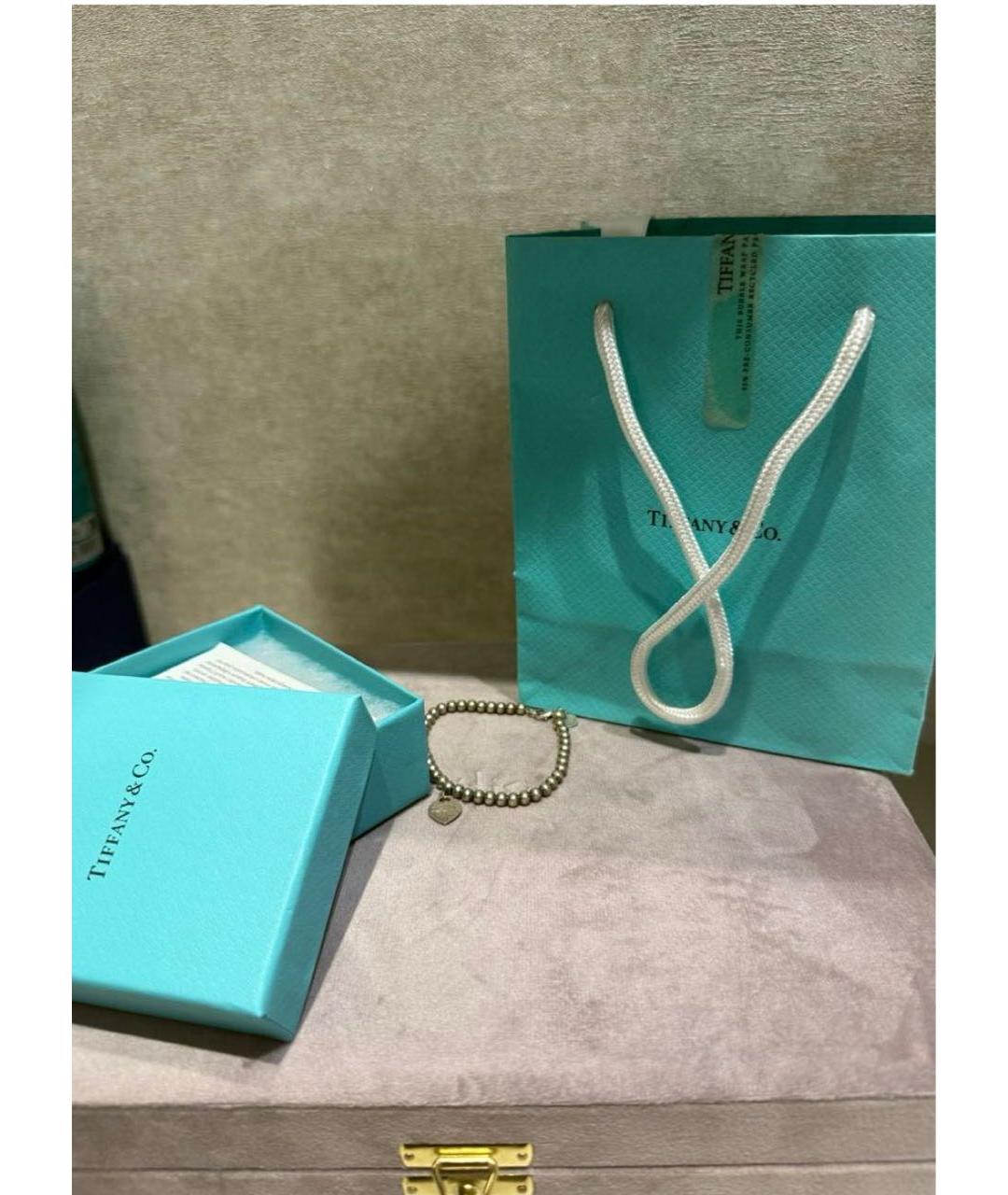 TIFFANY&CO Серебрянный серебряный браслет, фото 4
