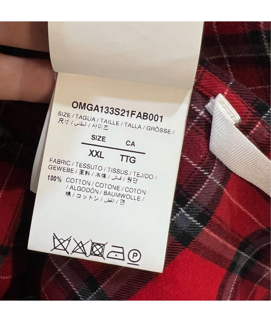 OFF-WHITE Хлопковая кэжуал рубашка, фото 4