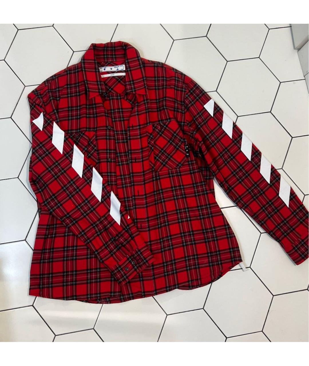 OFF-WHITE Хлопковая кэжуал рубашка, фото 5