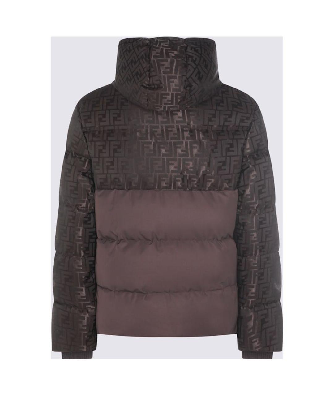 FENDI Коричневый пуховик, фото 3
