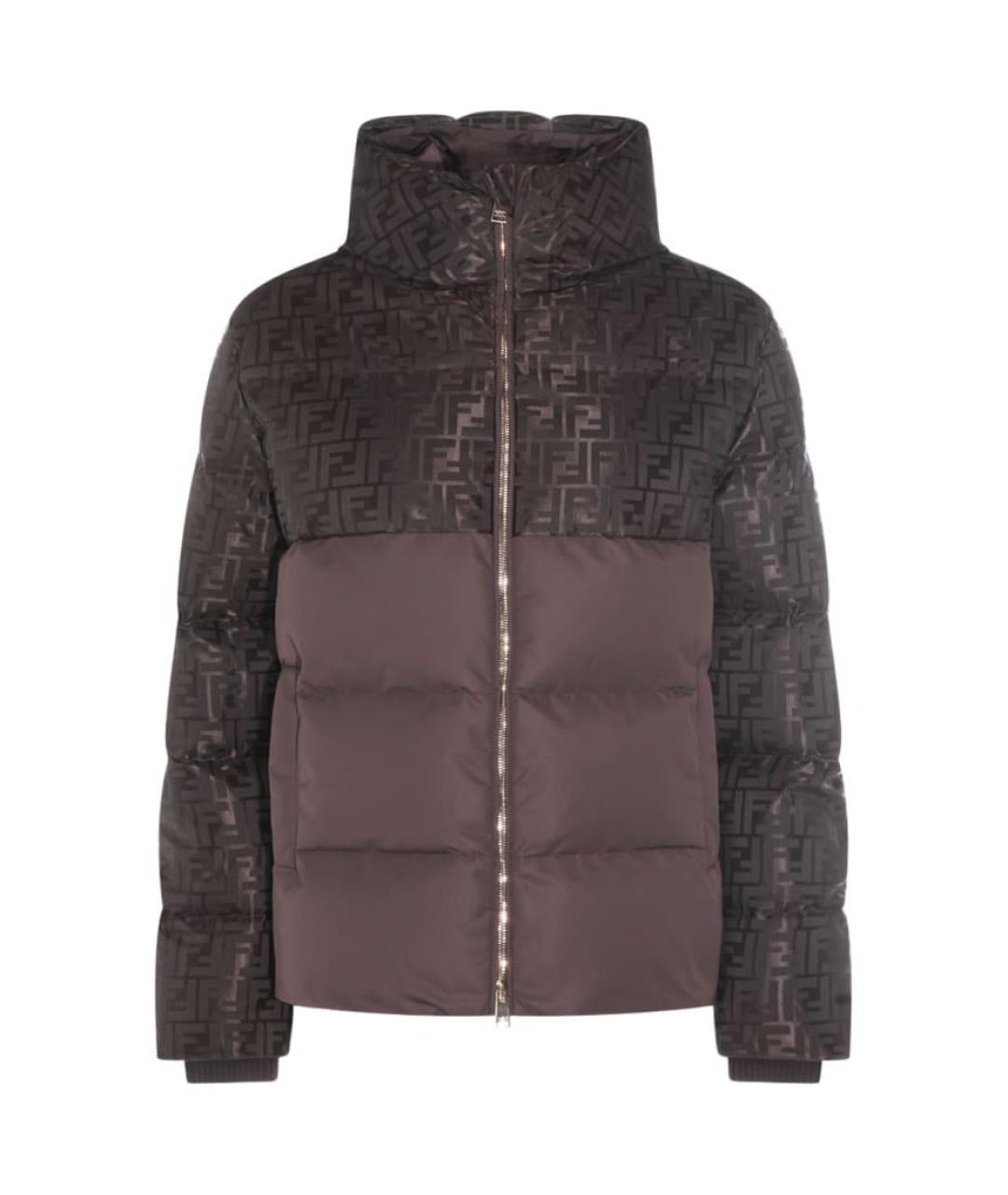 FENDI Коричневый пуховик, фото 5
