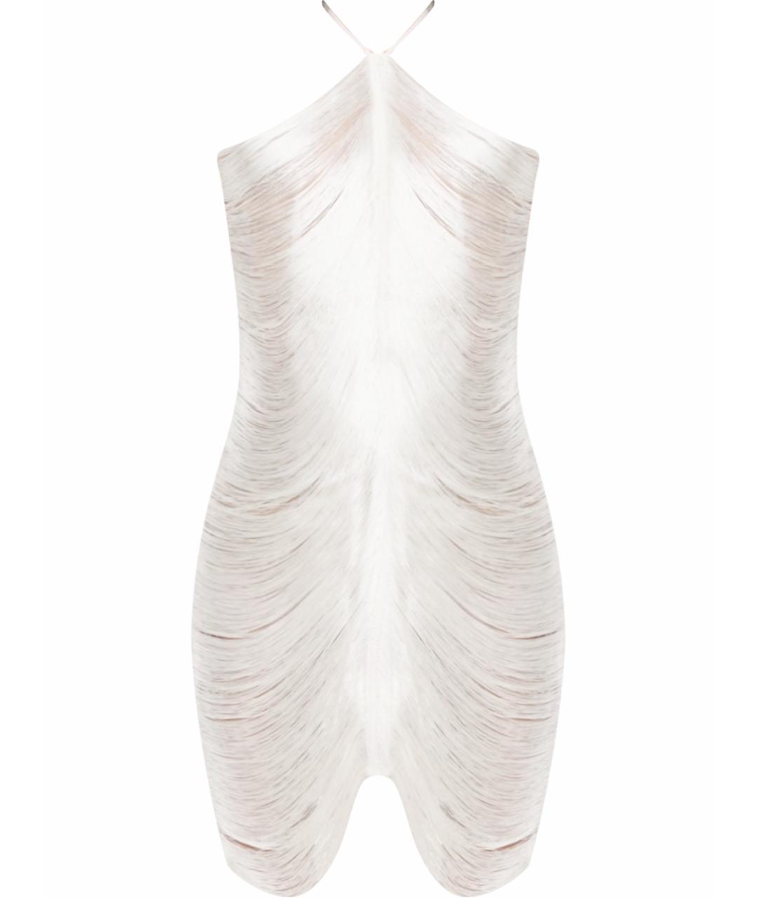 CULT GAIA Белое сетчатое коктейльное платье, фото 1