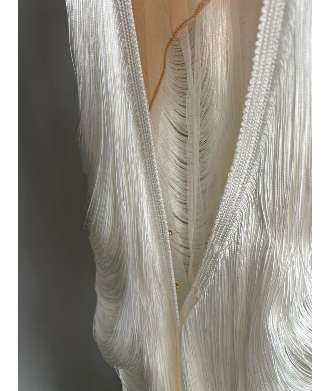 CULT GAIA Белое сетчатое коктейльное платье, фото 8