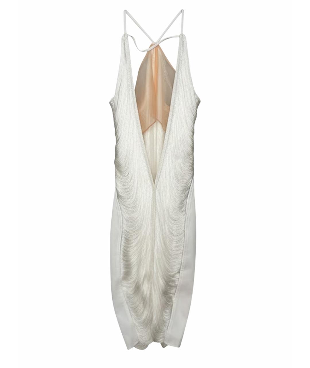 CULT GAIA Белое сетчатое коктейльное платье, фото 1