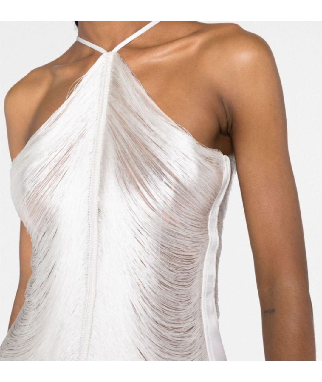 CULT GAIA Белое сетчатое коктейльное платье, фото 5