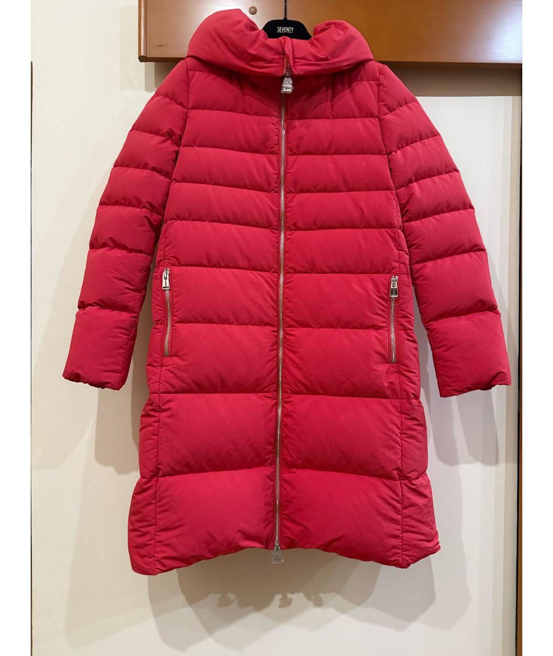 ADD Красный полиэстеровый пуховик, фото 9