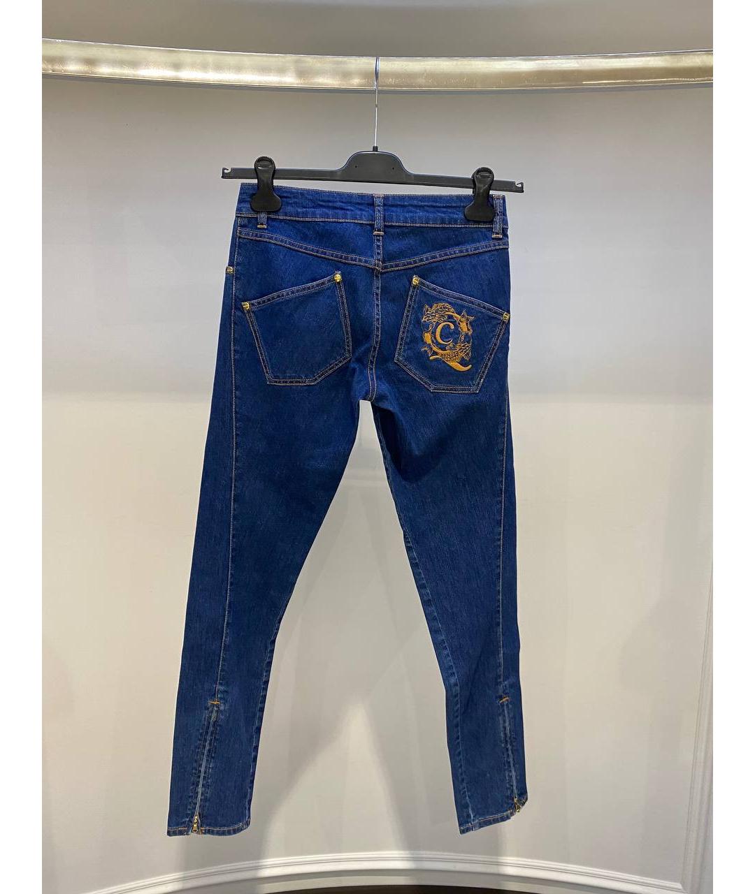 ALEXANDER MCQUEEN Синие хлопковые прямые джинсы, фото 3