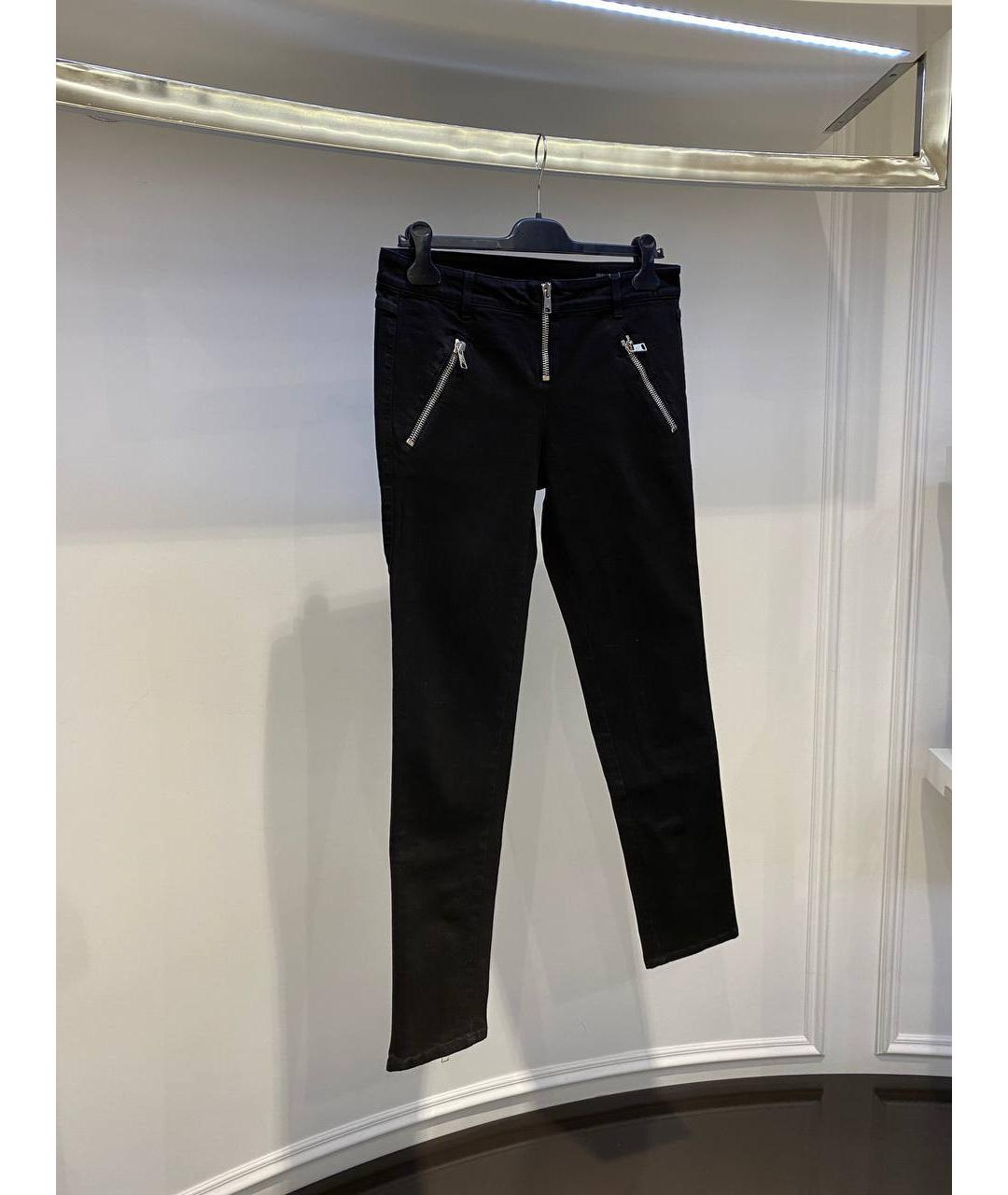 ALEXANDER MCQUEEN Черные хлопковые прямые джинсы, фото 2
