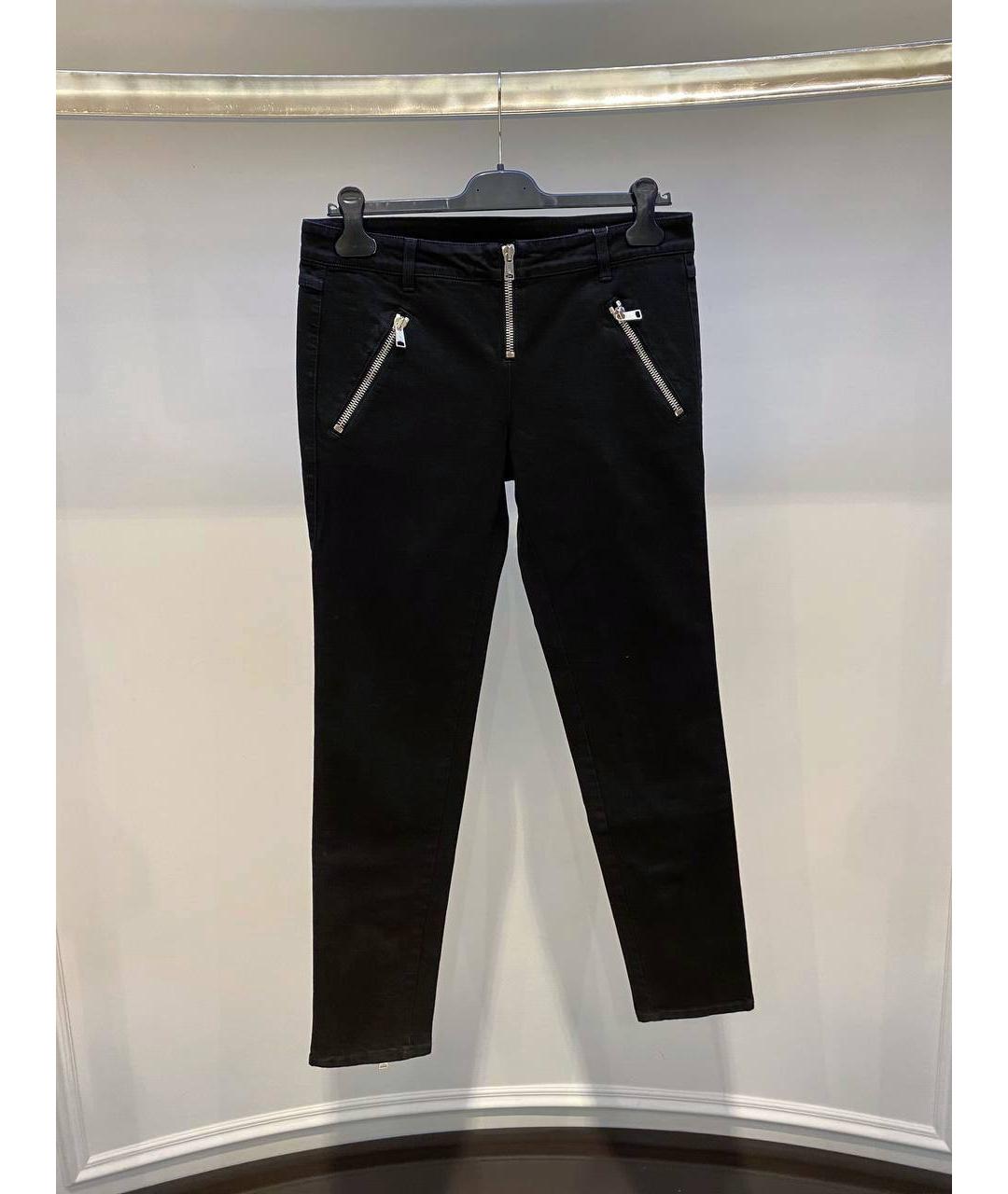 ALEXANDER MCQUEEN Черные хлопковые прямые джинсы, фото 4