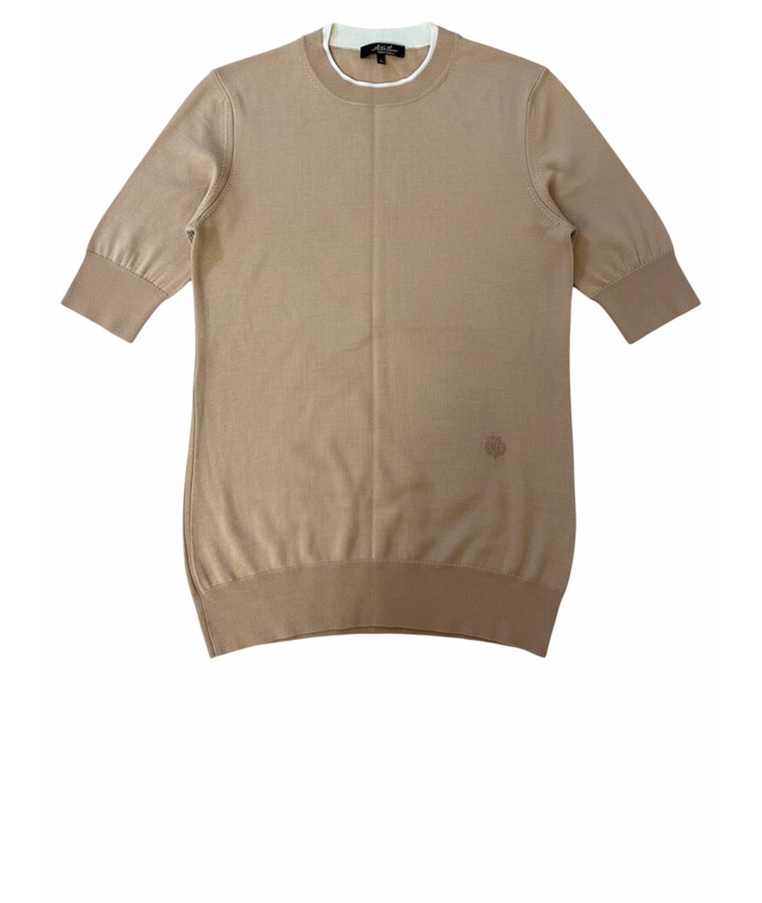 LORO PIANA Бежевая майка, фото 1