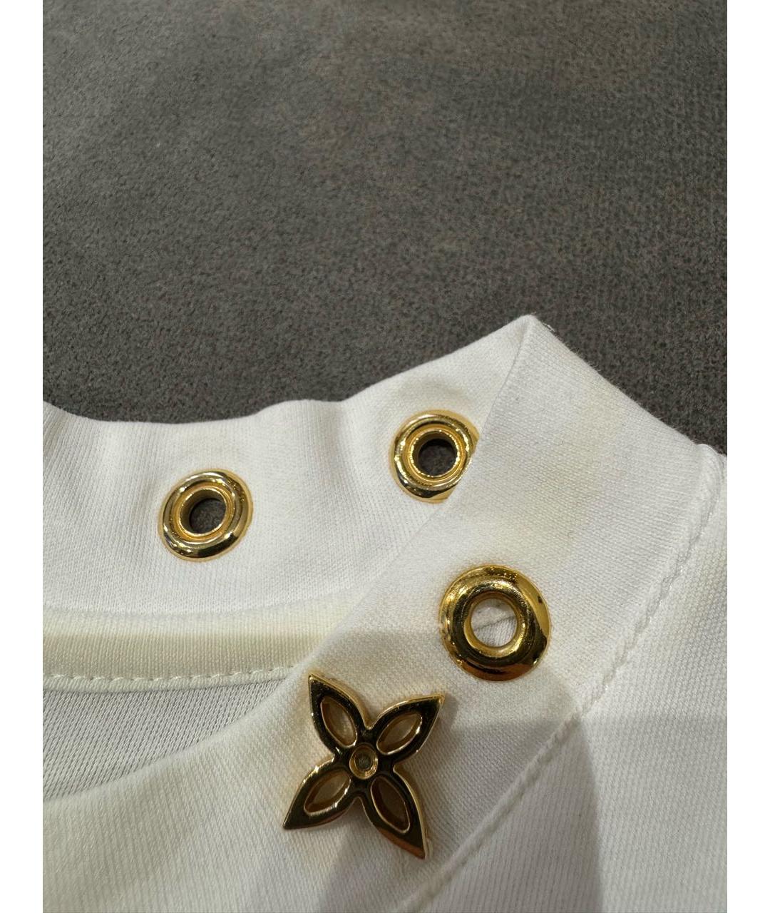 LOUIS VUITTON Бежевая хлопковая футболка, фото 6