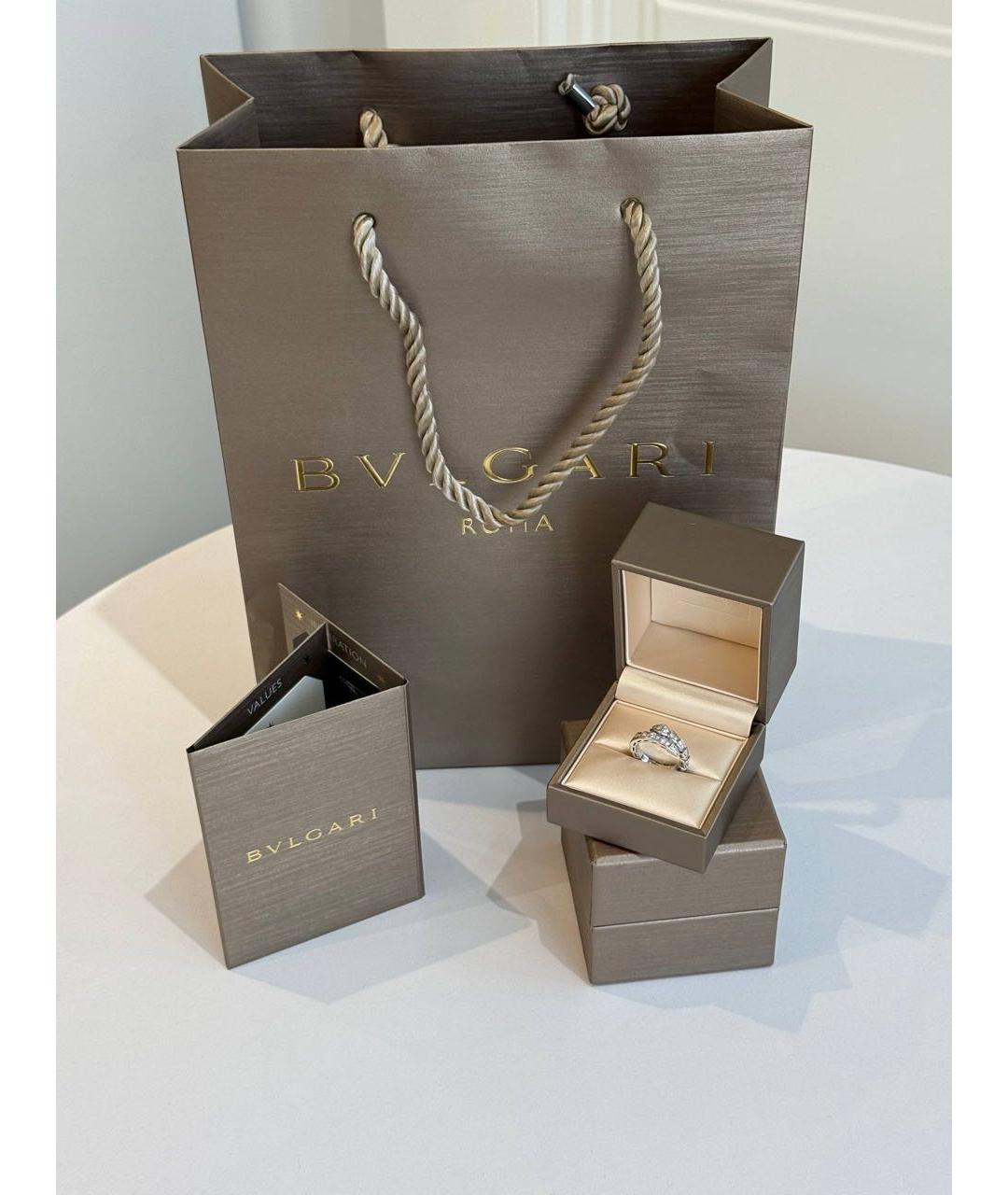 BVLGARI Серебряное кольцо из белого золота, фото 4