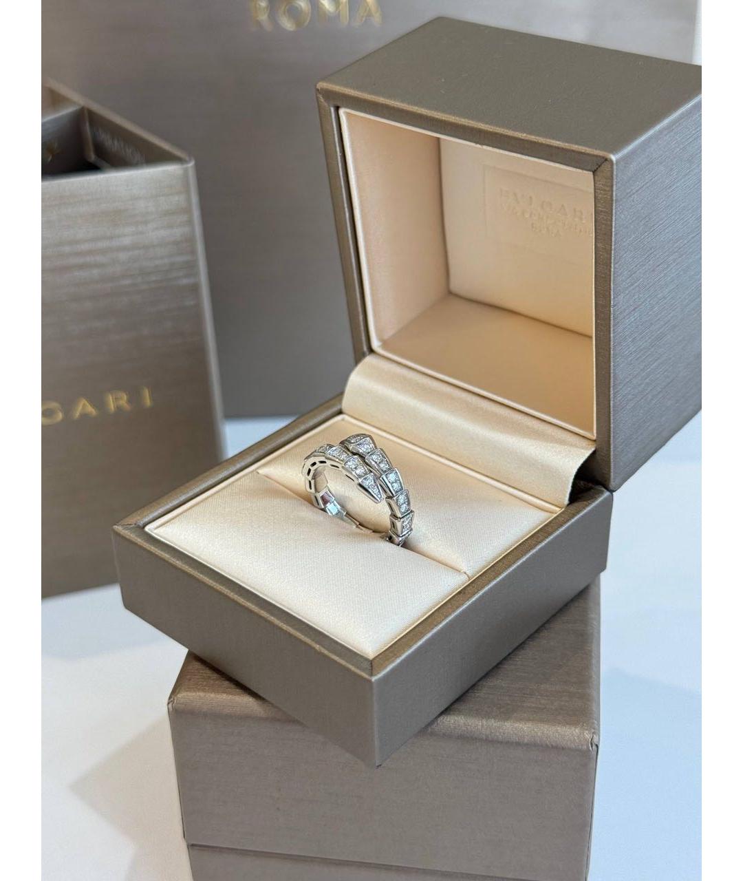 BVLGARI Серебряное кольцо из белого золота, фото 3