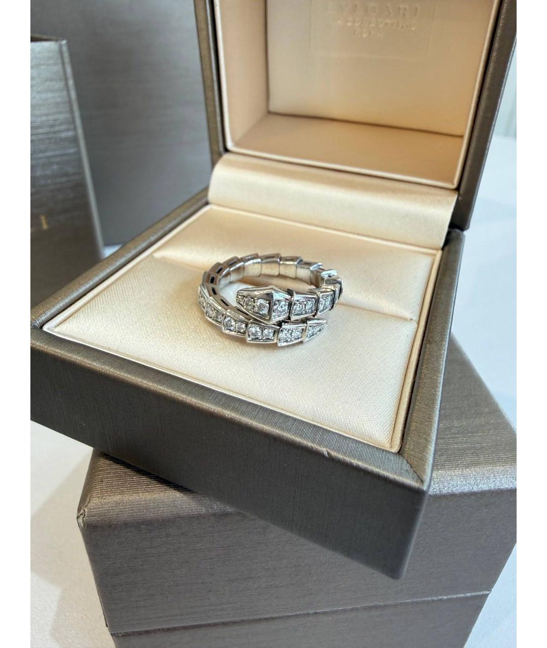BVLGARI Серебряное кольцо из белого золота, фото 5