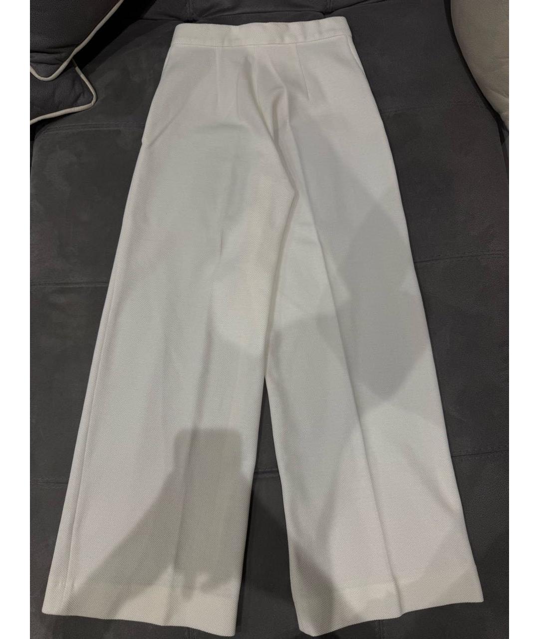MAX MARA Бежевые шерстяные брюки широкие, фото 2