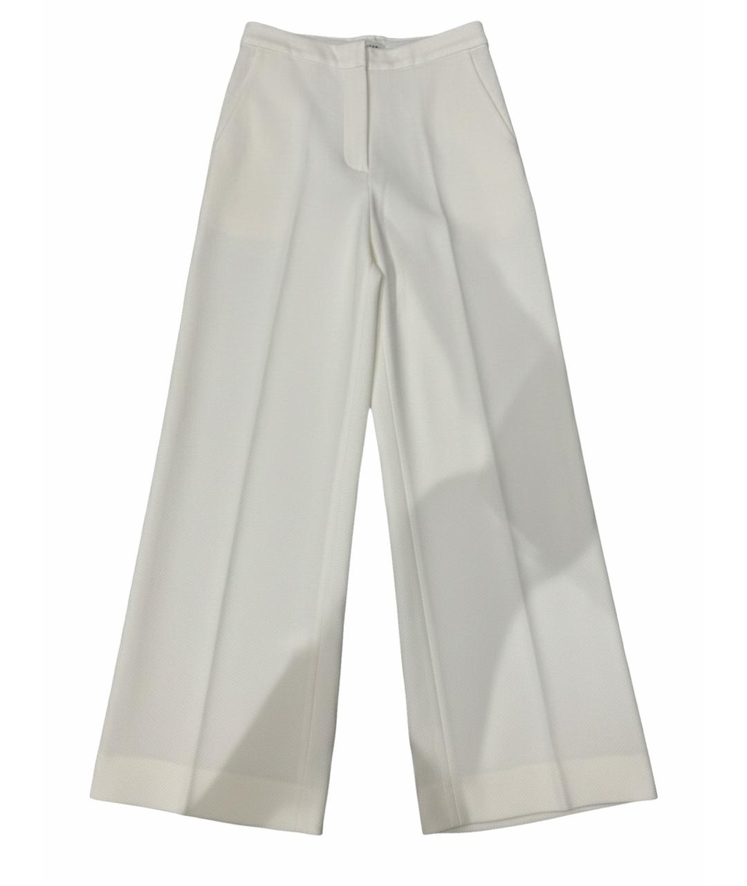 MAX MARA Бежевые шерстяные брюки широкие, фото 1