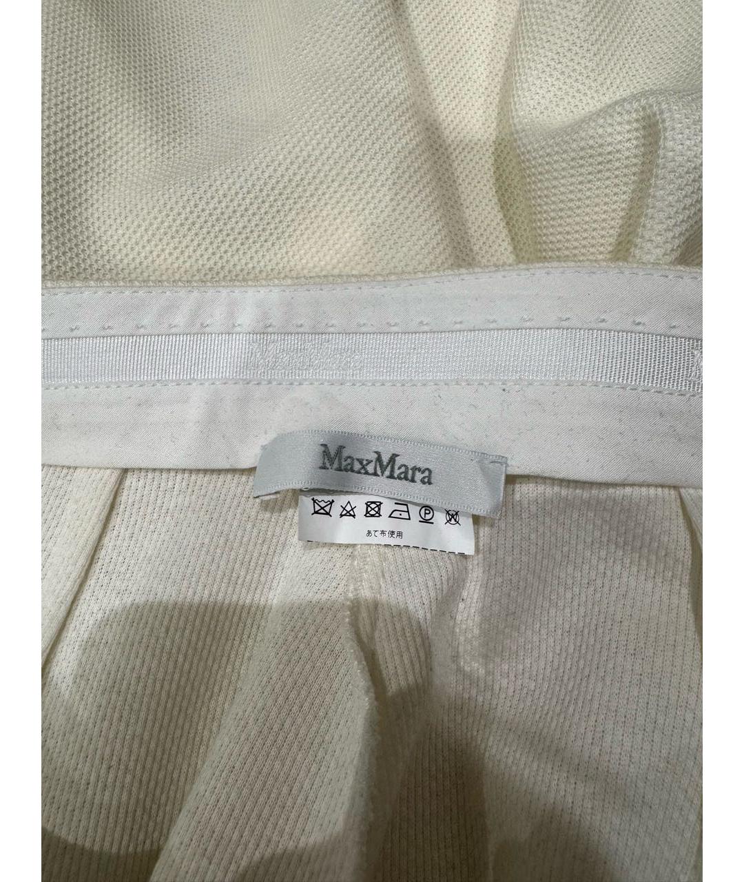 MAX MARA Бежевые шерстяные брюки широкие, фото 3