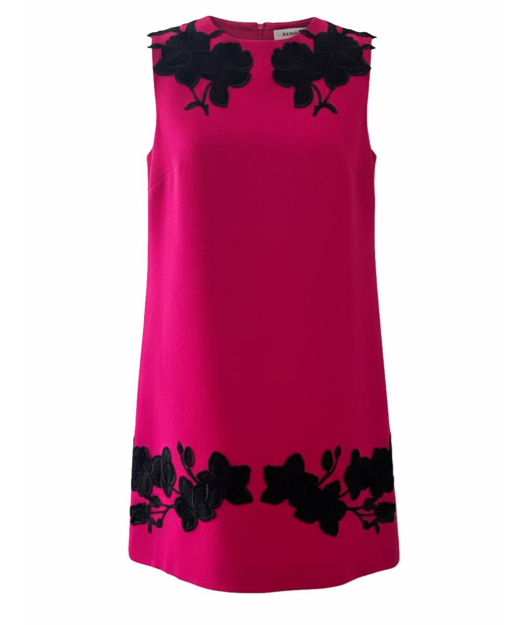 DOLCE&GABBANA Фуксия шерстяное коктейльное платье, фото 1