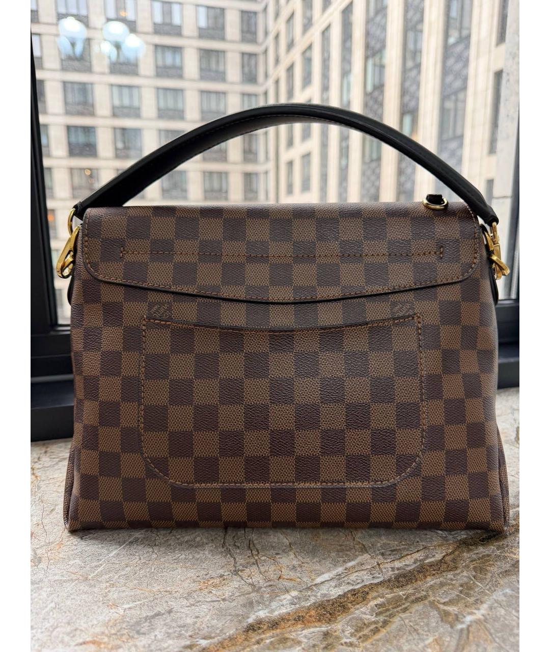 LOUIS VUITTON Коричневая сумка с короткими ручками, фото 3