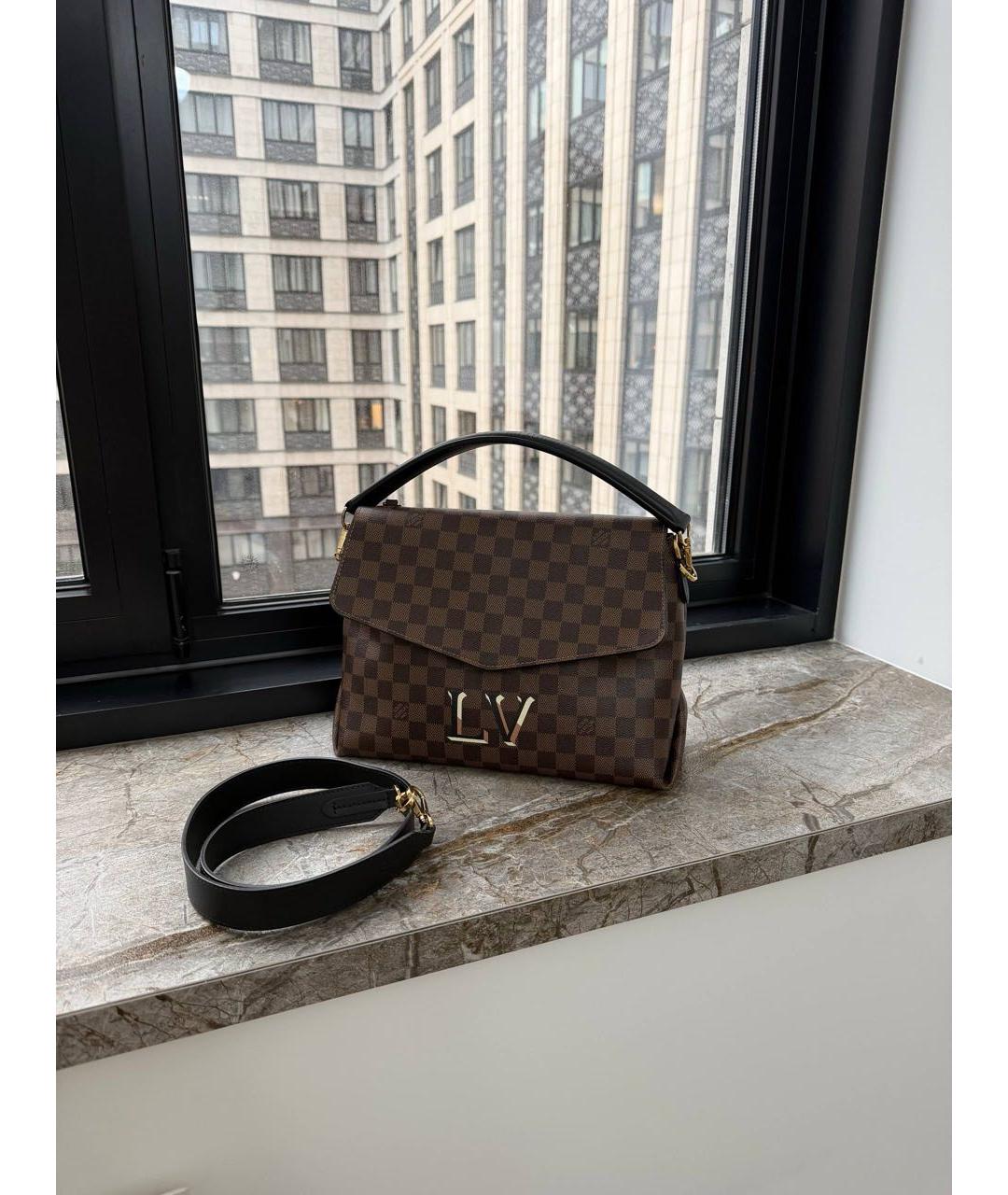 LOUIS VUITTON Коричневая сумка с короткими ручками, фото 2