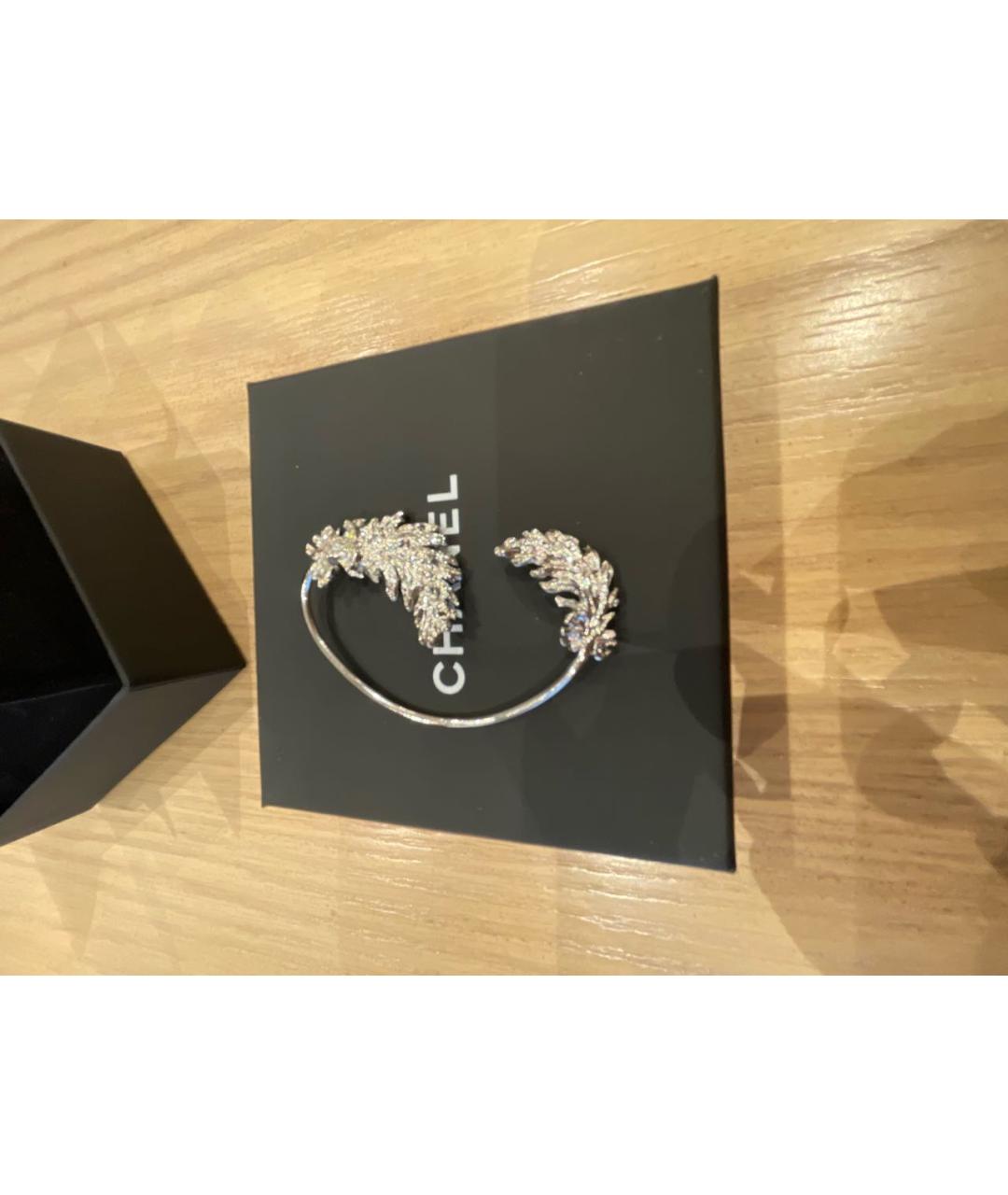 CHANEL Серебряные металлические серьги, фото 4