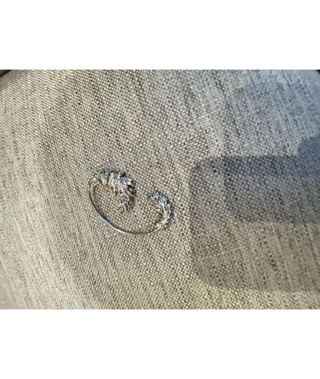 CHANEL Серебряные металлические серьги, фото 3