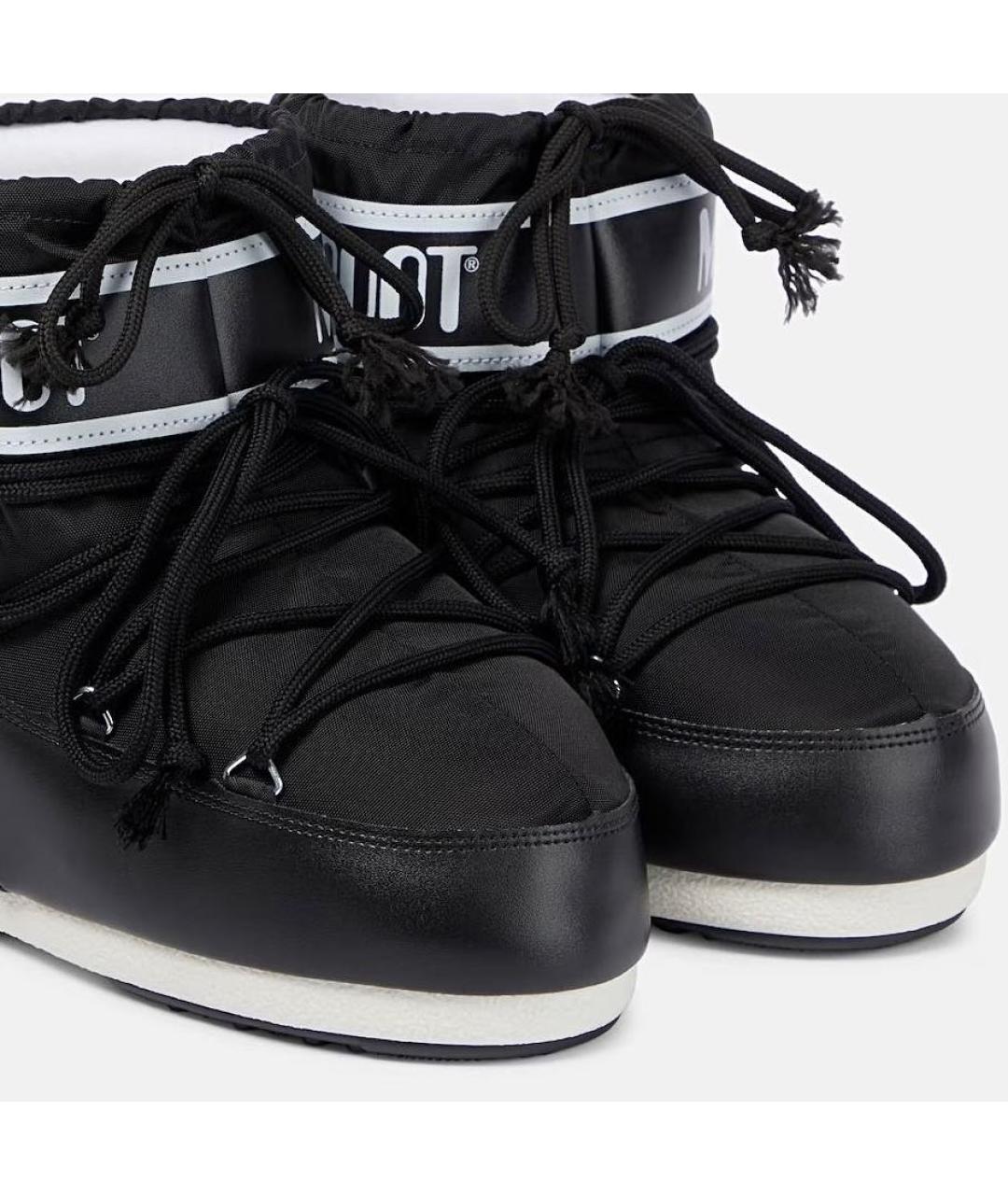 MOON BOOT Черные текстильные ботинки, фото 2