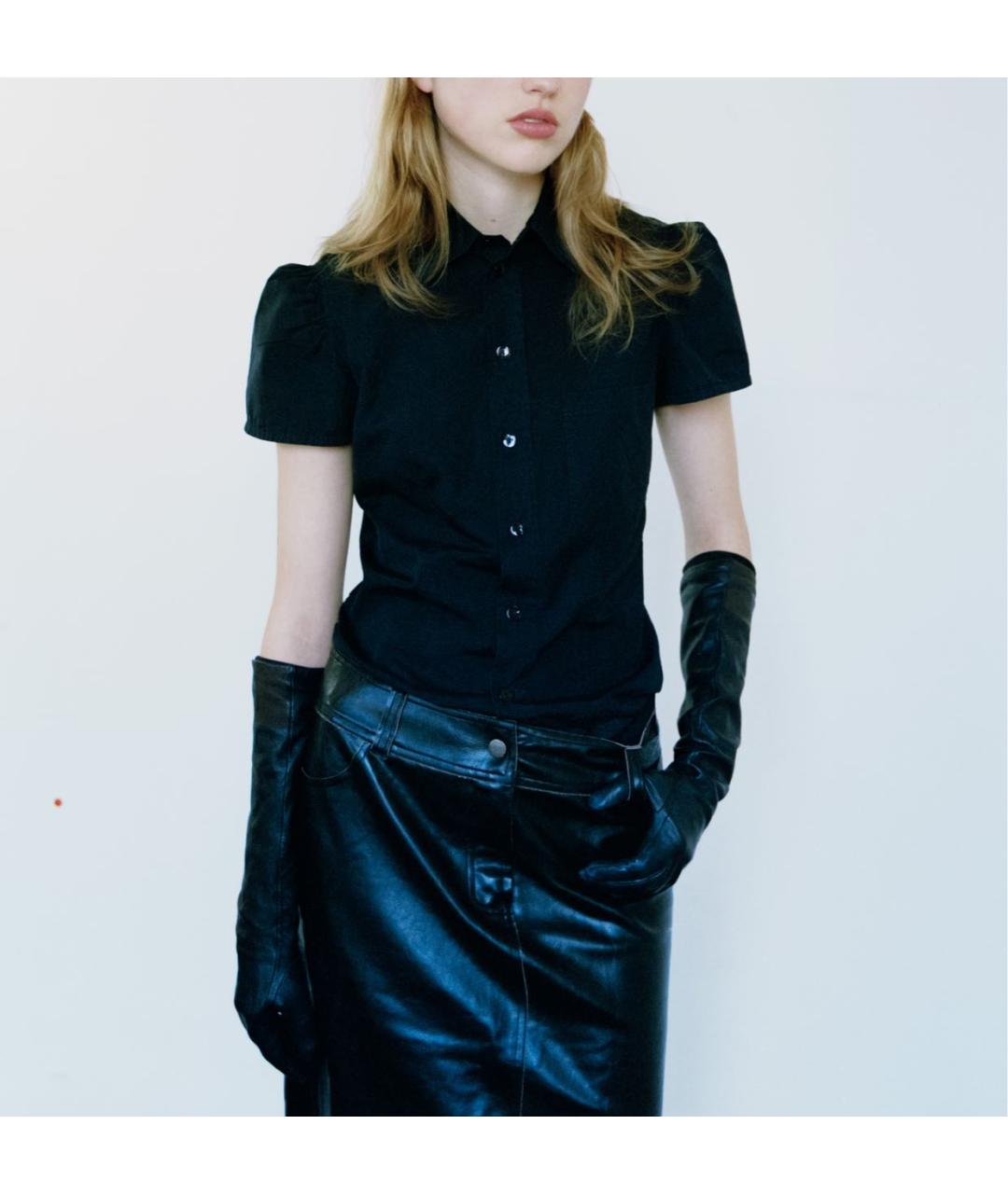 JEAN PAUL GAULTIER Черная хлопковая рубашка, фото 5