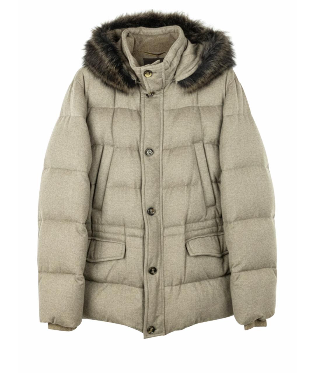 MOORER Бежевая кашемировая куртка, фото 1