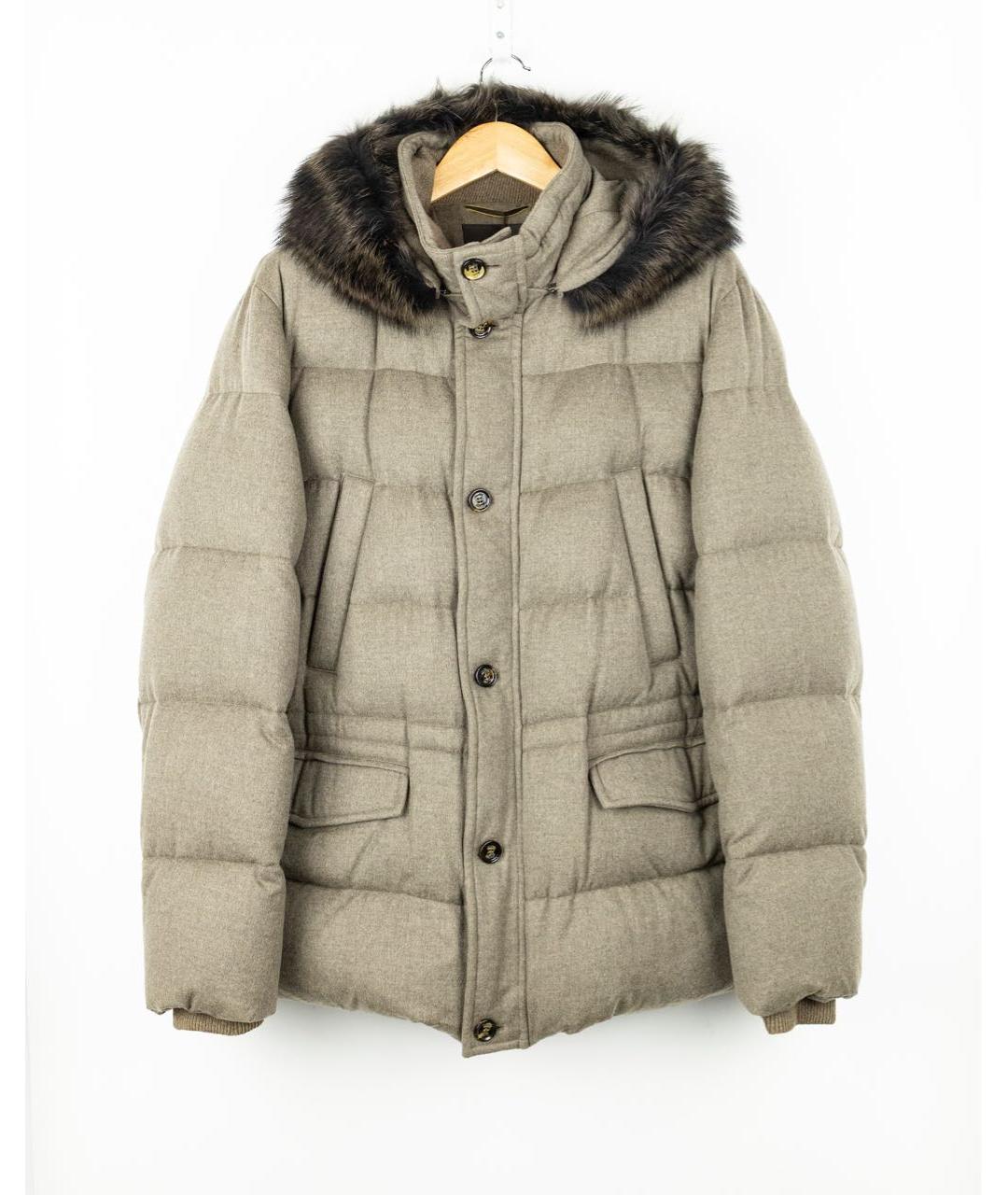 MOORER Бежевая кашемировая куртка, фото 5