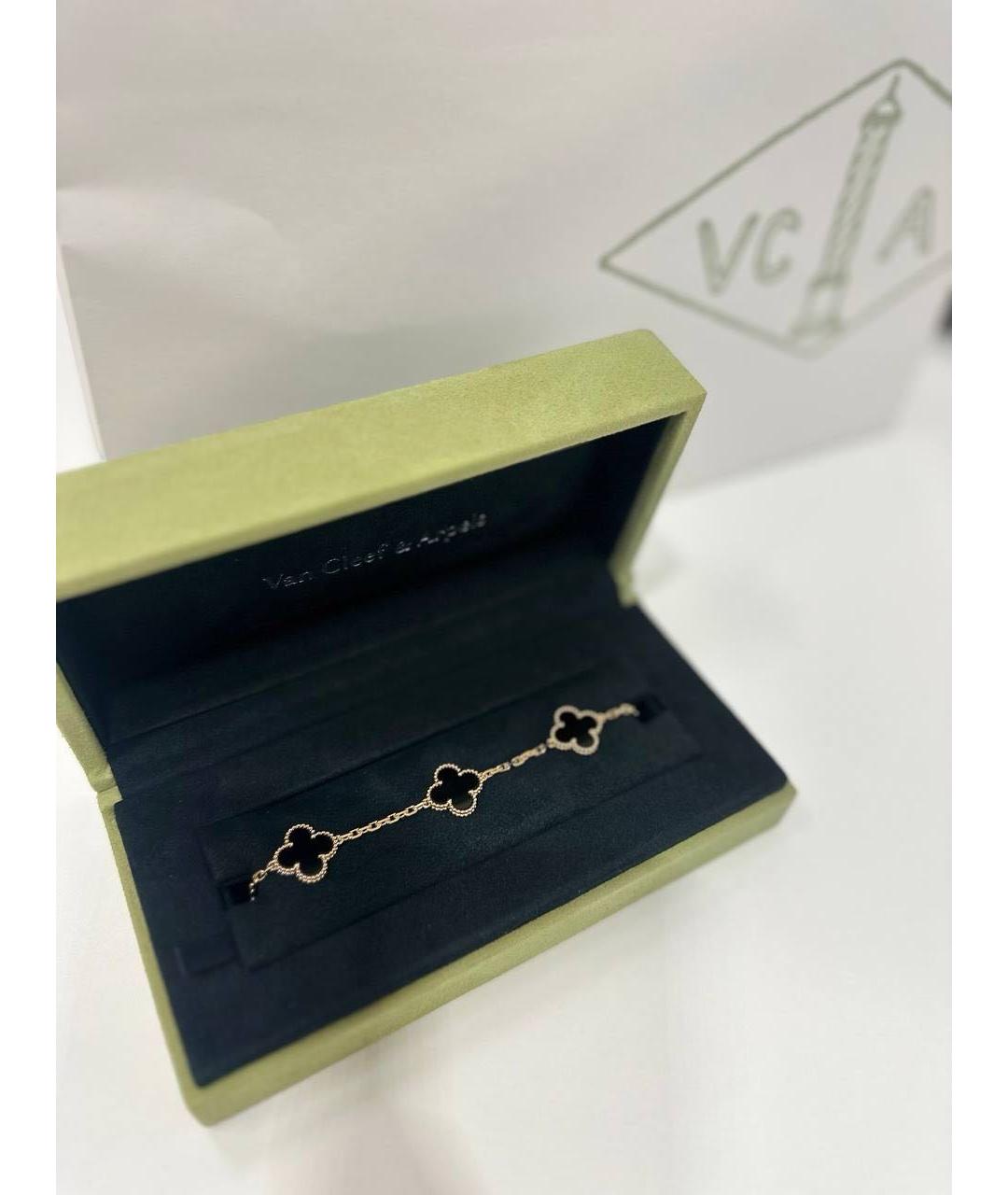 VAN CLEEF & ARPELS Черный браслет из желтого золота, фото 2