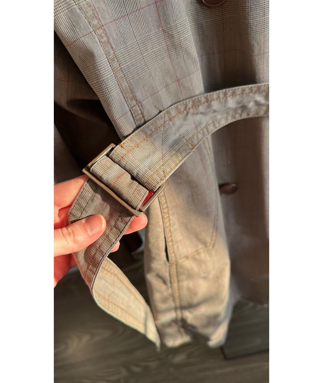 KENZO Коричневый хлопковый тренч / плащ, фото 5