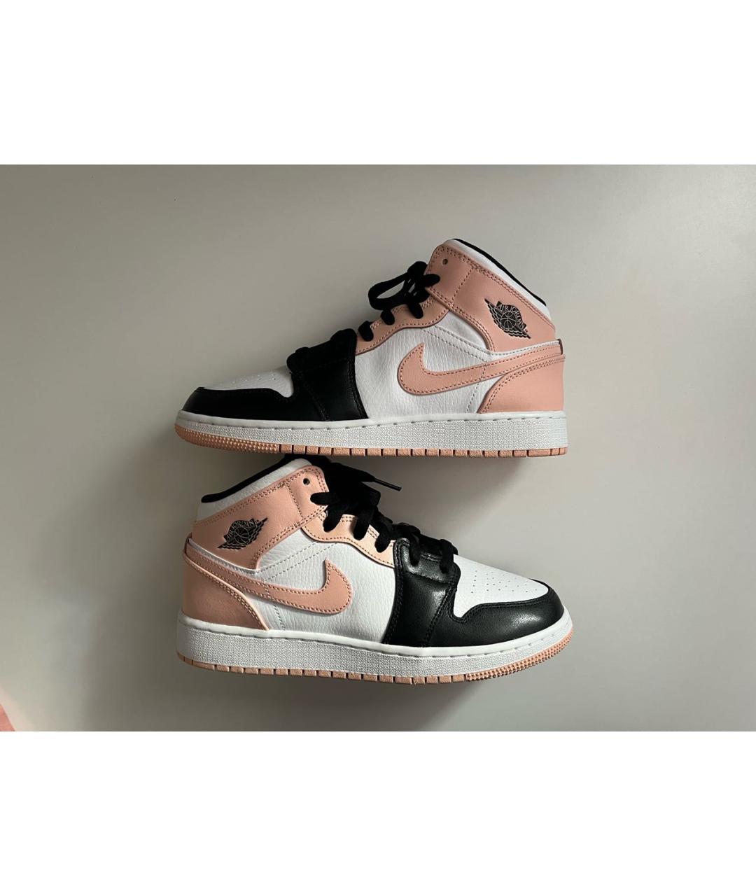 JORDAN Розовые кожаные кроссовки, фото 2