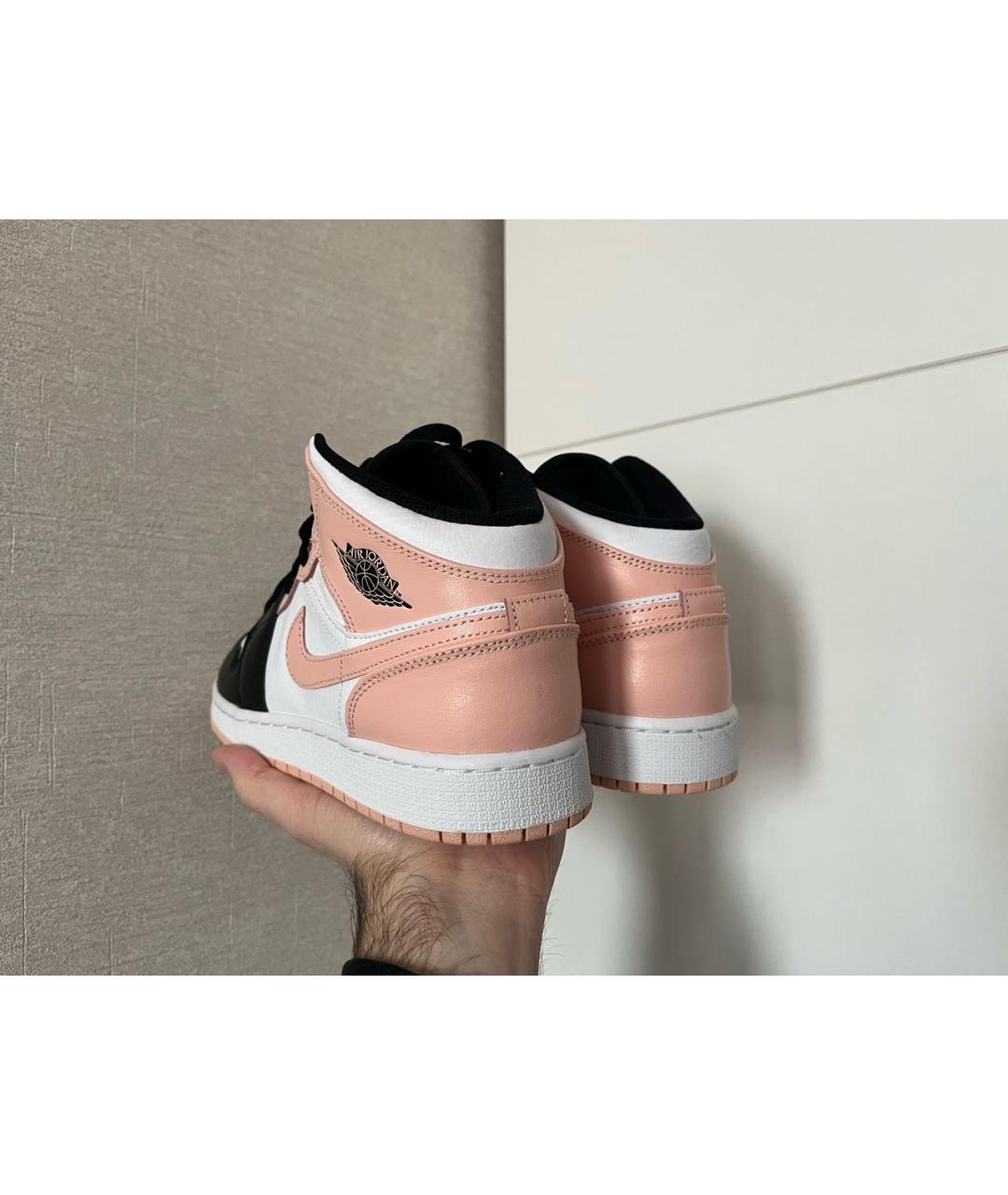 JORDAN Розовые кожаные кроссовки, фото 3