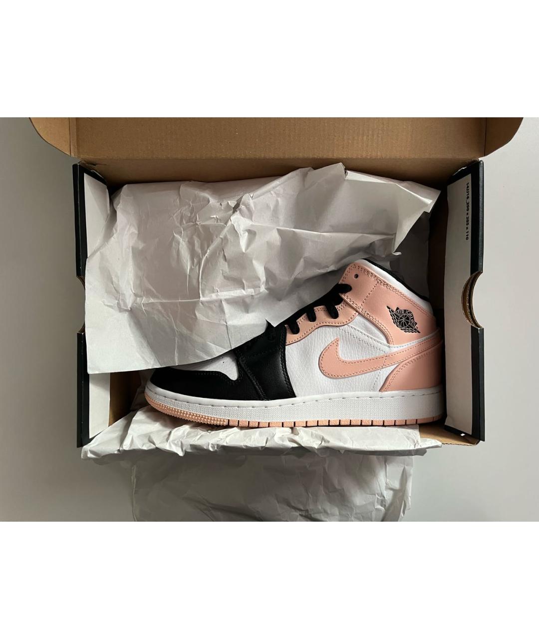 JORDAN Розовые кожаные кроссовки, фото 8