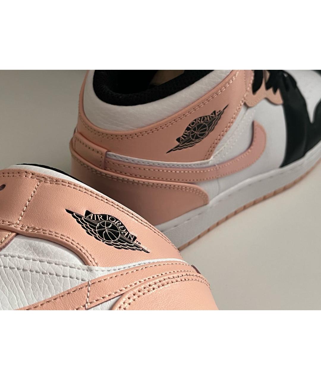 JORDAN Розовые кожаные кроссовки, фото 5