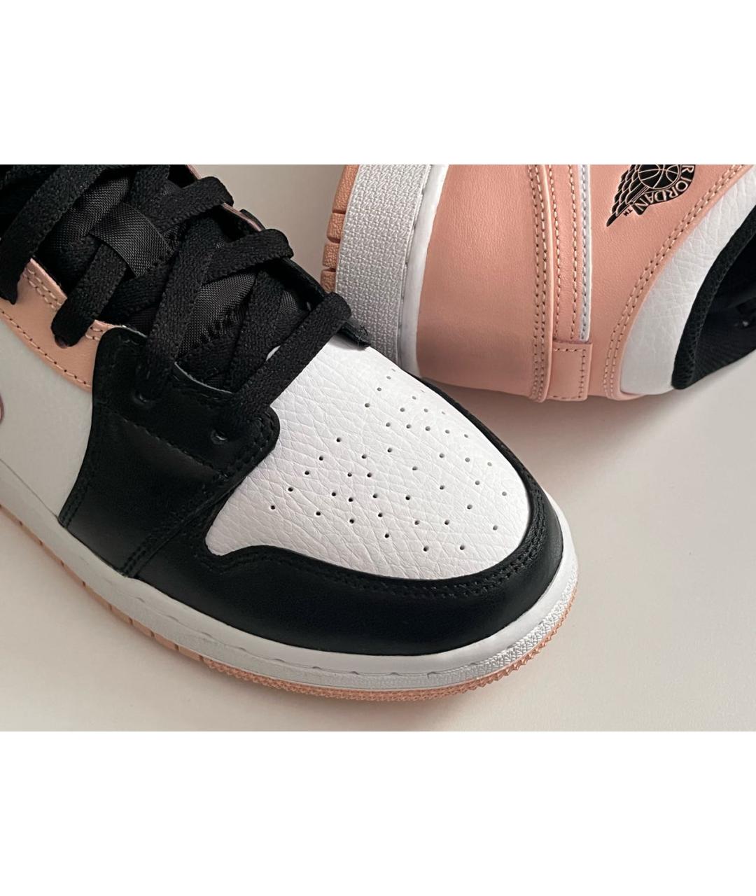 JORDAN Розовые кожаные кроссовки, фото 4