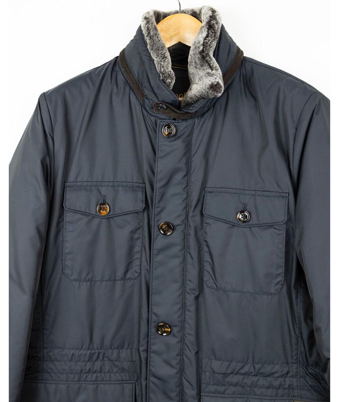 MOORER Темно-синяя куртка, фото 3