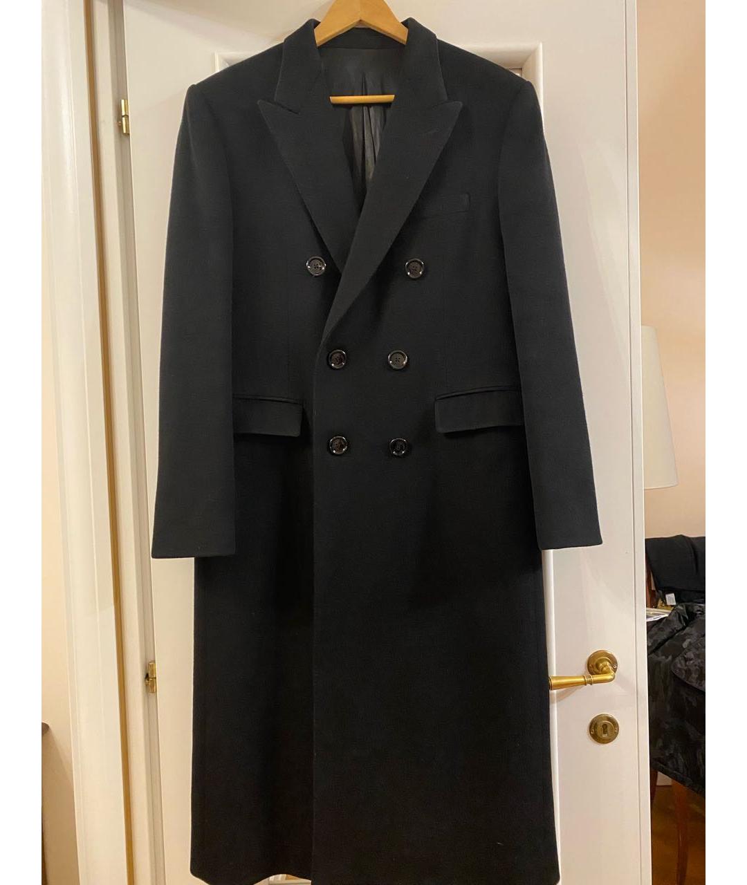 CELINE Черное шерстяное пальто, фото 2