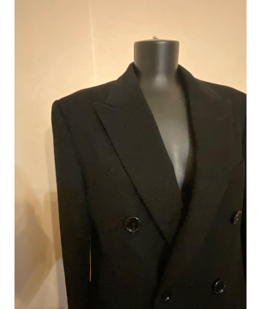 CELINE Черное шерстяное пальто, фото 7