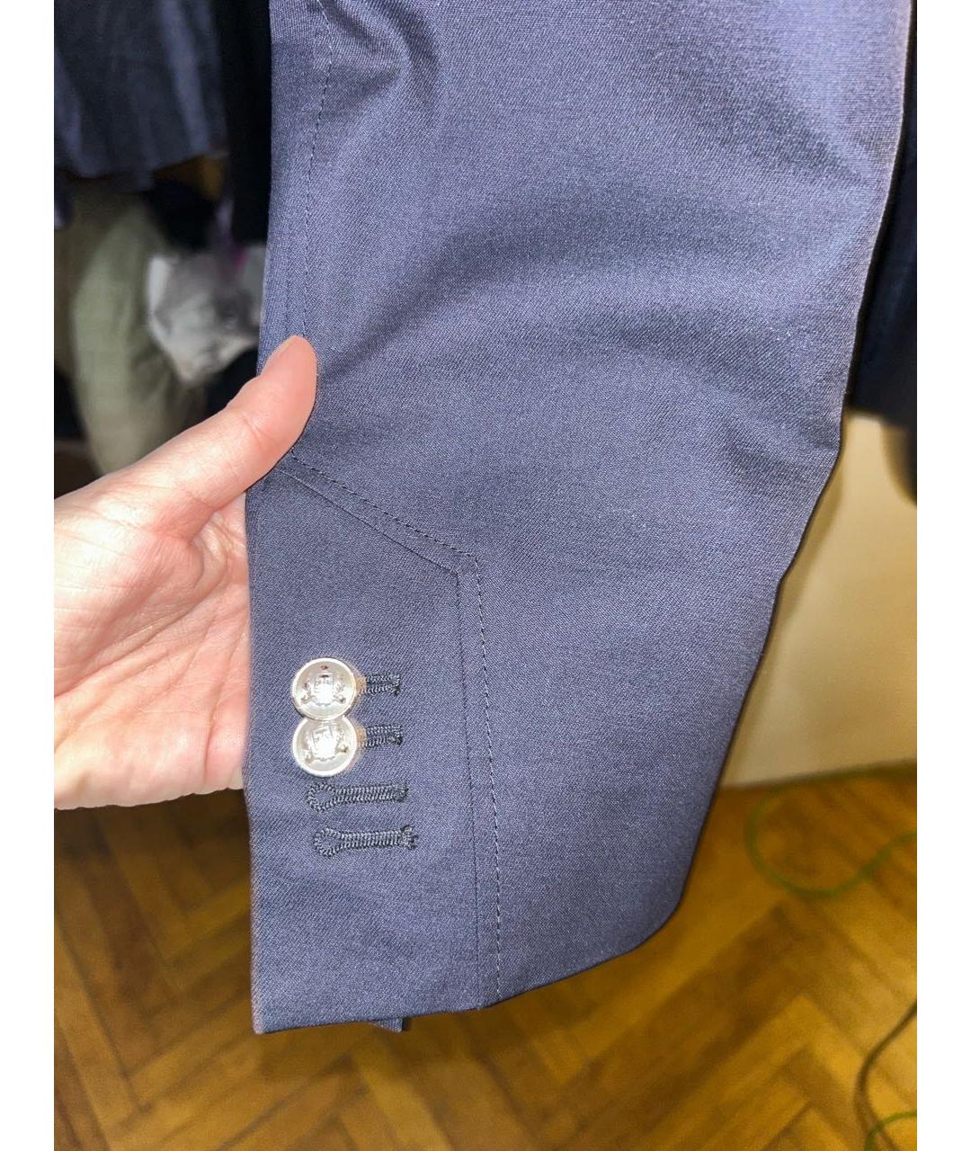 CORNELIANI Темно-синий шерстяной пиджак, фото 2