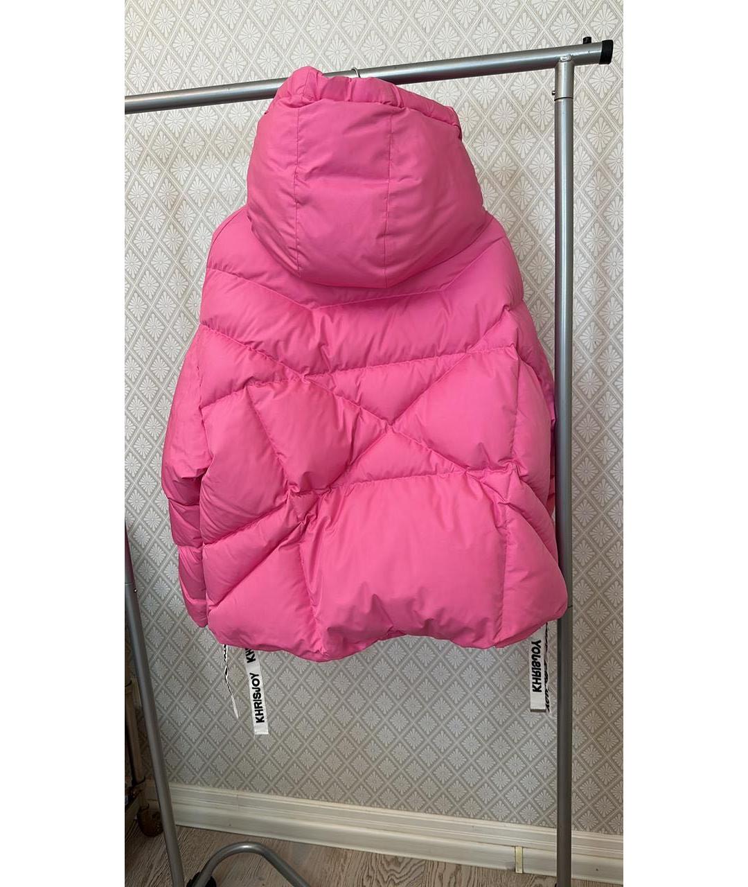 KHRISJOY Розовый полиэстеровый пуховик, фото 2