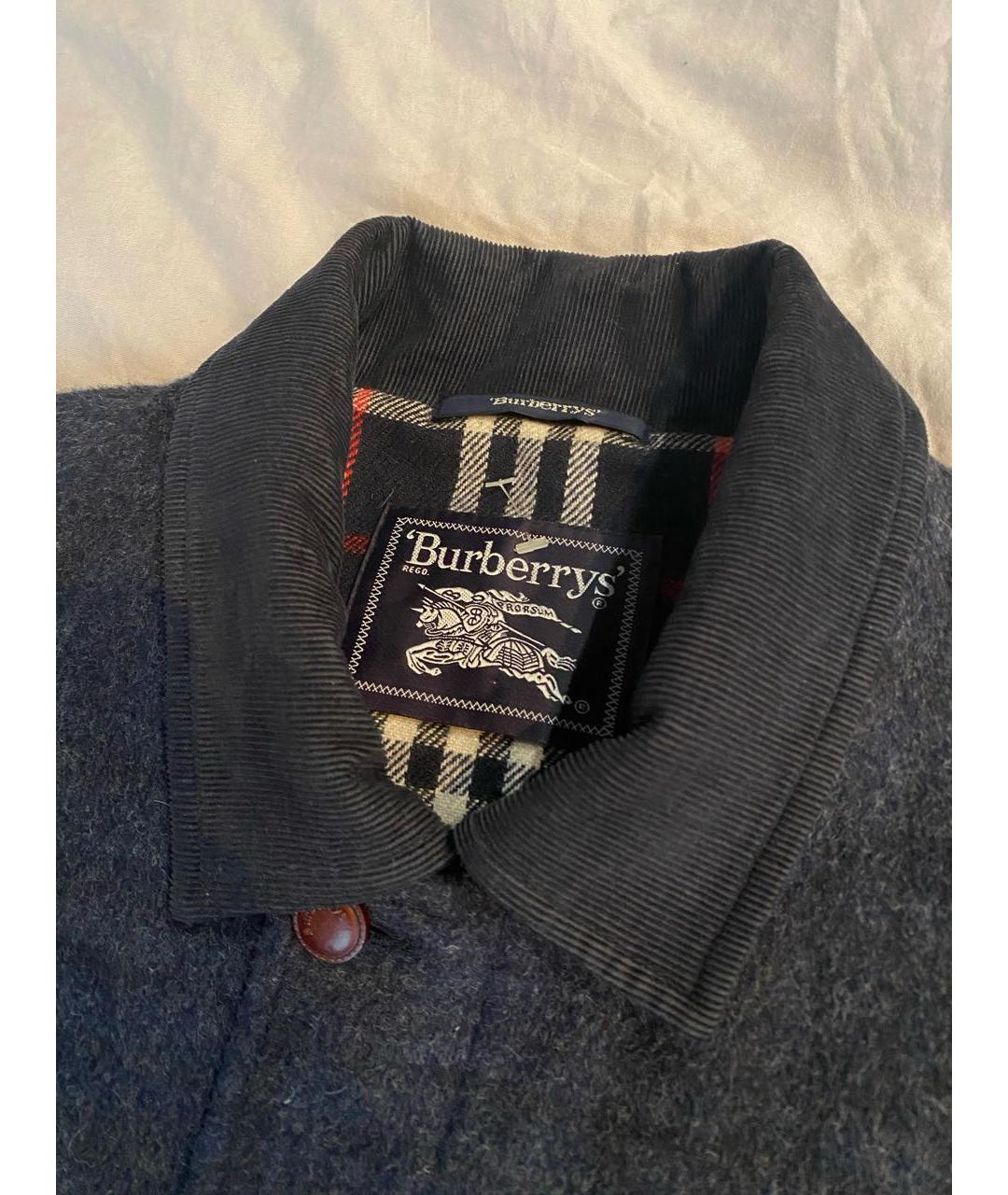 BURBERRY Антрацитовая шерстяная куртка, фото 7