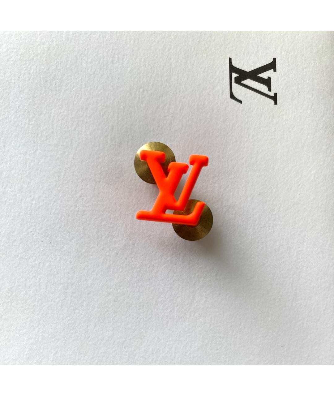 LOUIS VUITTON Оранжевая пластиковая булавка / брошь, фото 3