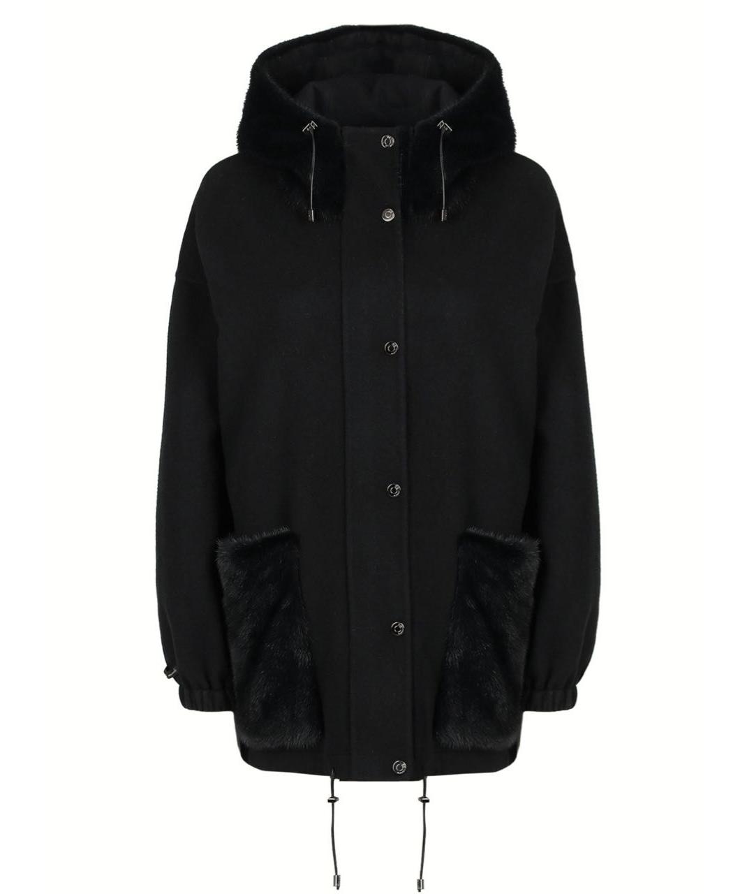 MANZONI 24 Черное пальто, фото 6