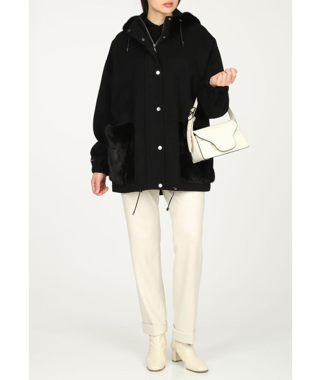 MANZONI 24 Черное пальто, фото 2