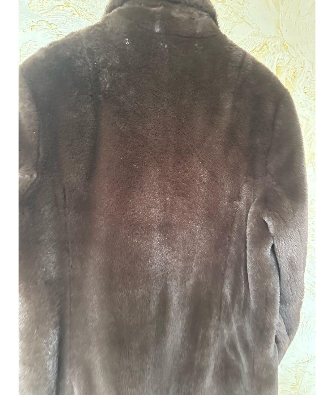P.A.R.O.S.H. Коричневая меховая шуба, фото 3